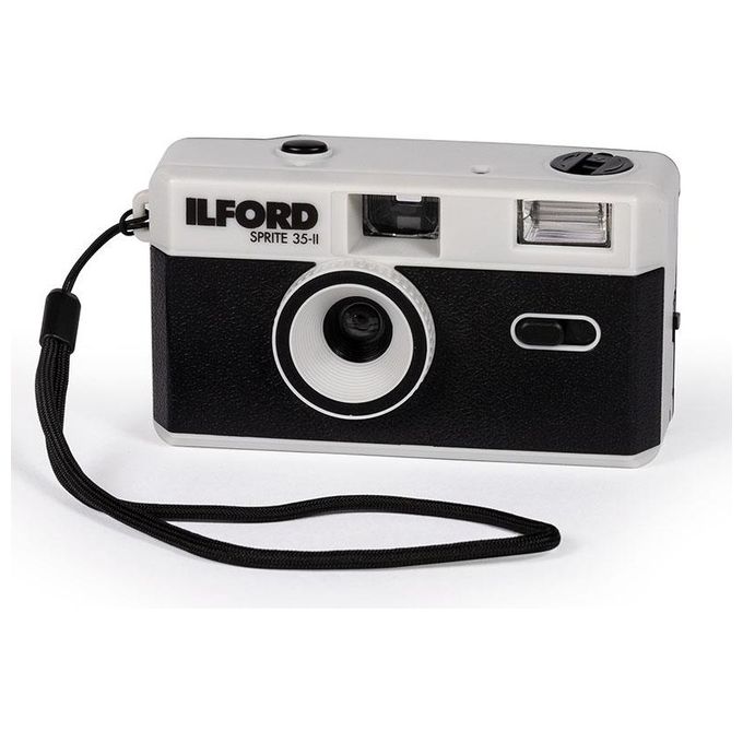 Ilford 2005153 Sprite 35 II Macchina Fotografica Analogica Compatta Riutilizzabile 35mm Flash Integrato ISO 200-800 colore Nero Argento