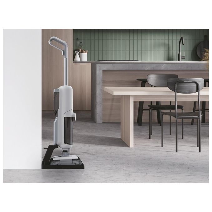 Hoover HW500 011 HW5 Aspirapolvere Lavapavimenti Senza Fili 2in1 220W 30 min Autopulizia 84 dB colore Bianco Grigio