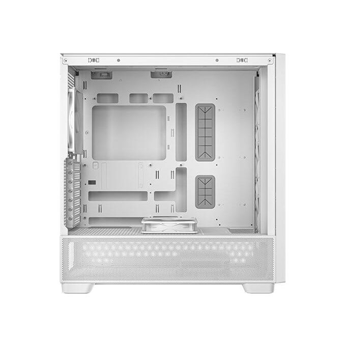 Antec FLUX WHITE Case PC Mid Tower con Vetro Temperato e Pannello Frontale in Legno di Betulla Supporto Radiatore 420 mm 5 Ventole PWM Incluse colore Bianco