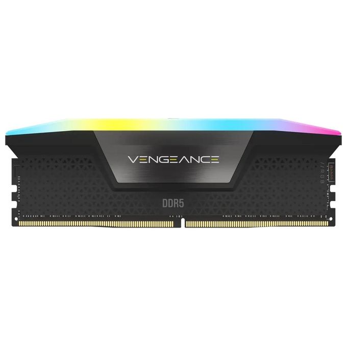 Corsair CMH32GX5M2B6400C36 Vengeance RGB Memoria RAM DDR5 32GB 2x16GB 6400MHz CL36 Intel XMP 3.0 colore Nero