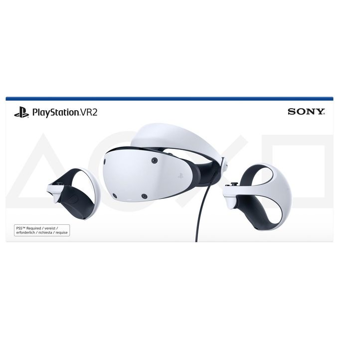 Sony 9454298 PlayStation VR2 Visore VR OLED 4K HDR 110° 120Hz PS5 Sense controller colore Nero Bianco