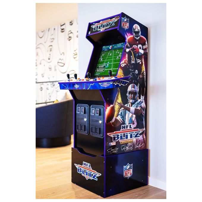 Arcade1Up NFL-A-207410 NFL Blitz Legends Arcade Game Armadio per sala giochi verticale 3 giochi inclusi 17'' LCD Multicolore