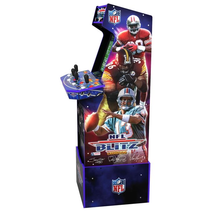 Arcade1Up NFL-A-207410 NFL Blitz Legends Arcade Game Armadio per sala giochi verticale 3 giochi inclusi 17'' LCD Multicolore