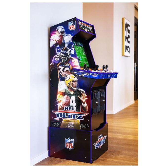 Arcade1Up NFL-A-207410 NFL Blitz Legends Arcade Game Armadio per sala giochi verticale 3 giochi inclusi 17'' LCD Multicolore