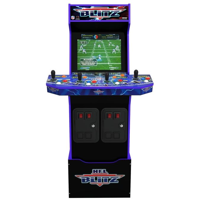 Arcade1Up NFL-A-207410 NFL Blitz Legends Arcade Game Armadio per sala giochi verticale 3 giochi inclusi 17'' LCD Multicolore