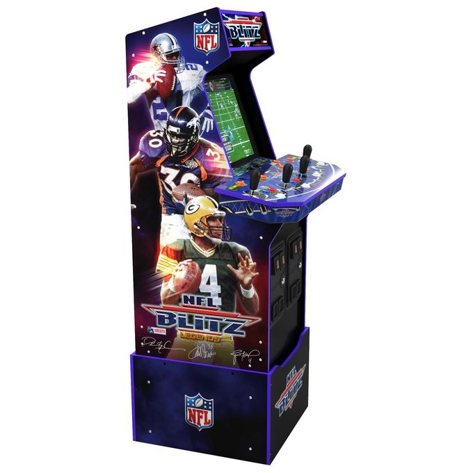 Arcade1Up NFL-A-207410 NFL Blitz Legends Arcade Game Armadio per sala giochi verticale 3 giochi inclusi 17'' LCD Multicolore