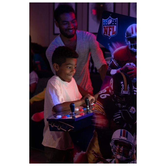 Arcade1Up NFL-A-207410 NFL Blitz Legends Arcade Game Armadio per sala giochi verticale 3 giochi inclusi 17'' LCD Multicolore
