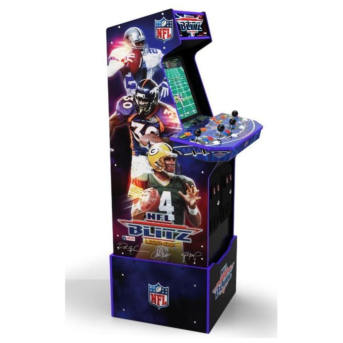 Arcade1Up NFL-A-207410 NFL Blitz Legends Arcade Game Armadio per sala giochi verticale 3 giochi inclusi 17'' LCD Multicolore