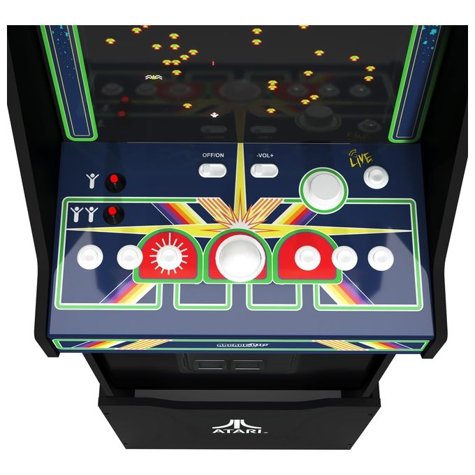 Arcade1Up ATR-A-200210 Atari Legacy Cabinato Arcade Centipede Edition 14 Giochi Schermo LCD 17'' con Alzata colore Multicolore