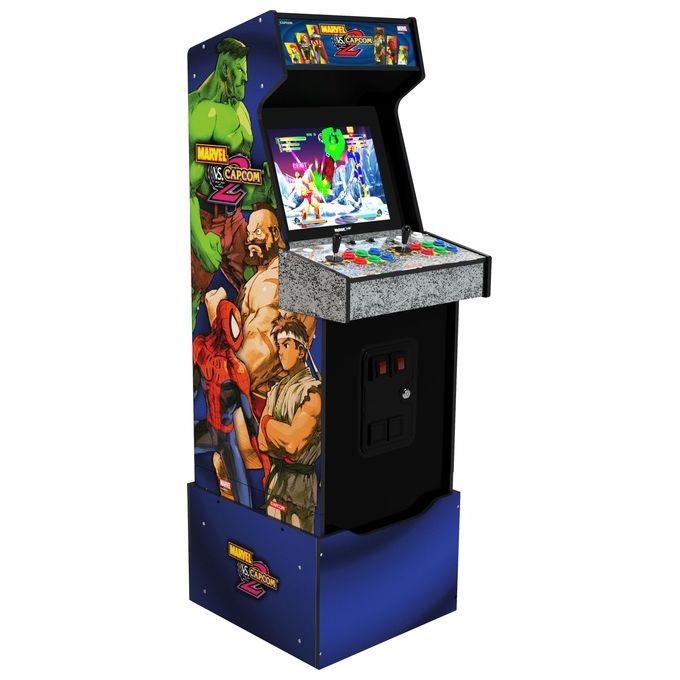 Arcade1Up MRC-A-207310 Cabinato Arcade Marvel vs Capcom 2 8 giochi schermo 17'' Wi-Fi con Riser colore Multicolore
