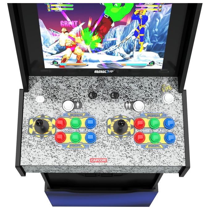 Arcade1Up MRC-A-207310 Cabinato Arcade Marvel vs Capcom 2 8 giochi schermo 17'' Wi-Fi con Riser colore Multicolore