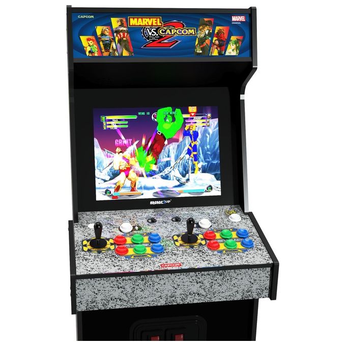 Arcade1Up MRC-A-207310 Cabinato Arcade Marvel vs Capcom 2 8 giochi schermo 17'' Wi-Fi con Riser colore Multicolore
