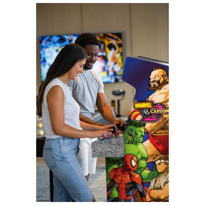 Arcade1Up MRC-A-207310 Cabinato Arcade Marvel vs Capcom 2 8 giochi schermo 17'' Wi-Fi con Riser colore Multicolore