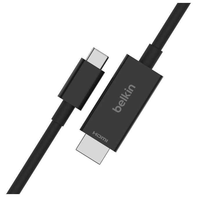 Belkin AVC012BT2MBK Cavo da USB-C a HDMI 2.1 2 m 8K@60Hz HDR10 Plus Dolby Vision colore Nero