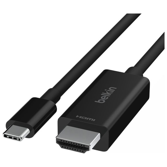 Belkin AVC012BT2MBK Cavo da USB-C a HDMI 2.1 2 m 8K@60Hz HDR10 Plus Dolby Vision colore Nero