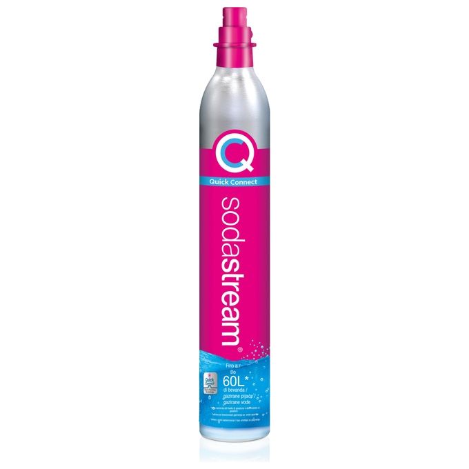 SodaStream 2270171 Cilindro CO2 Quick Connect CQC 425 gr fino a 60 L colore Rosa