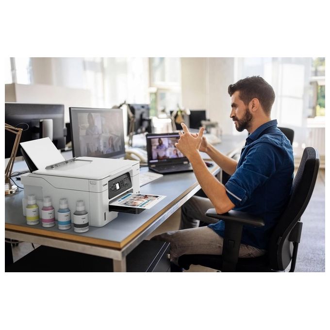 Canon GX3050 MAXIFY Stampante Multifunzione Inkjet A4 600x1200 DPI Wi-Fi Fronte Retro MegaTank colore Nero Bianco