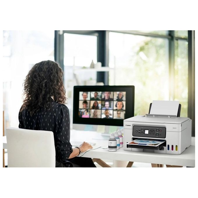 Canon GX3050 MAXIFY Stampante Multifunzione Inkjet A4 600x1200 DPI Wi-Fi Fronte Retro MegaTank colore Nero Bianco