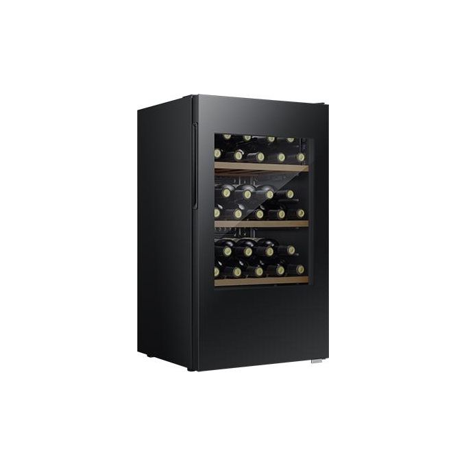 Hisense RW12D4NWG0 Cantinetta Vino 30 Bottiglie 93 L Classe G 38 dB 4 Ripiani Legno Porta Reversibile colore Nero