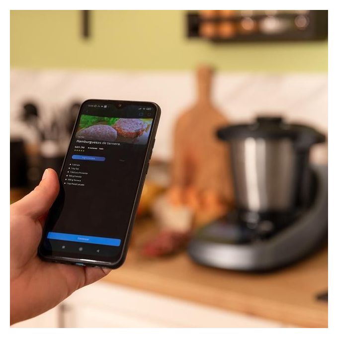 Cecotec 04346 Mambo Touch Robot da Cucina Multifunzione 1600W 3,3L 37 Funzioni Display TFT 5'' App colore Nero