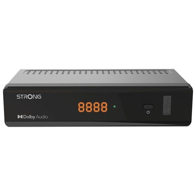 Strong SRT7040 Decoder Satellitare DVB-S2 FTA Full HD HEVC H.265 USB HDMI Dolby Digital Plus colore Nero