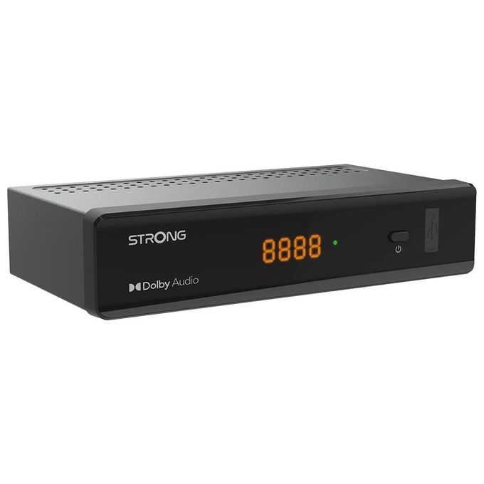 Strong SRT7040 Decoder Satellitare DVB-S2 FTA Full HD HEVC H.265 USB HDMI Dolby Digital Plus colore Nero