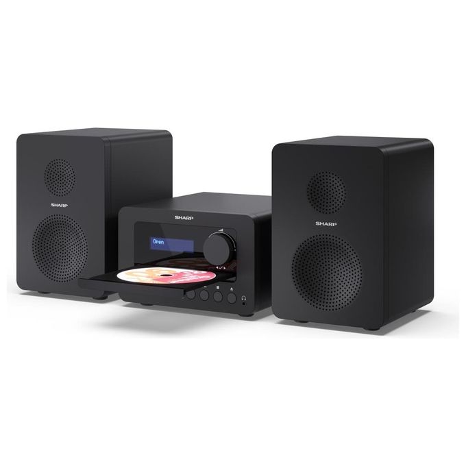 Sharp XL-B520D(BK) Tokyo DAB+ Microsistema Hi-Fi 40W Bluetooth 5.0 CD USB Radio DAB FM 2 vie colore Nero