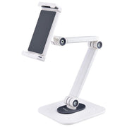 StarTech ADJ-TABLET-STAND-W Supporto per Tablet da Tavolo Regolabile e Articolato Altezza Fino a 47 cm Rotazione 360° Orientamento +--52° Colore Bianco