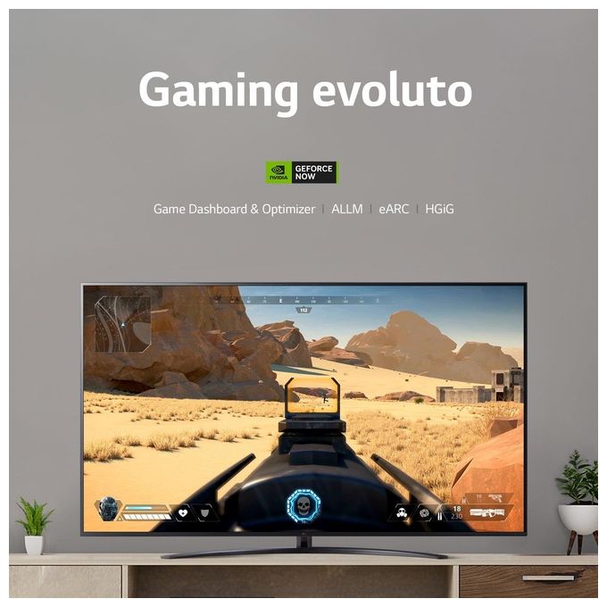 LG 43UR78006LK Serie UR78 Smart TV LED 4K Ultra HD 43'' webOS 23 HDR10 3 HDMI Wi-Fi colore Nero