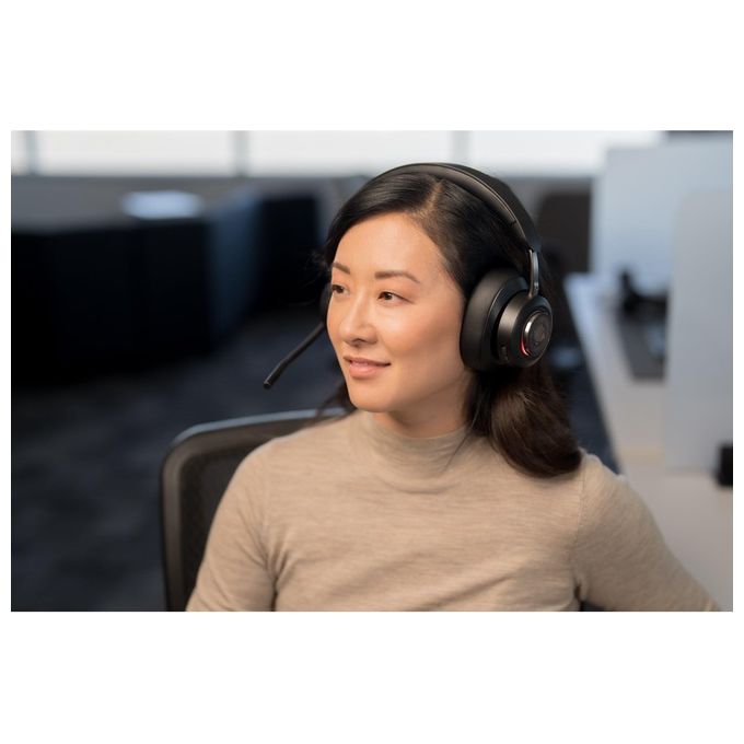 Kensington K83452WW Cuffie over-ear Bluetooth H3000 Cancellazione Rumore Attiva con AI Durata Batteria 60 h Connessione Bluetooth 5.2 colore Nero