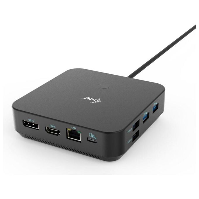 I-tec C31TRIPLE4KDOCKPDPRO Docking Station USB-C HDMI Dual DP Power Delivery 100 W 6 porte USB Ethernet Gigabit Kensington Lock colore Nero