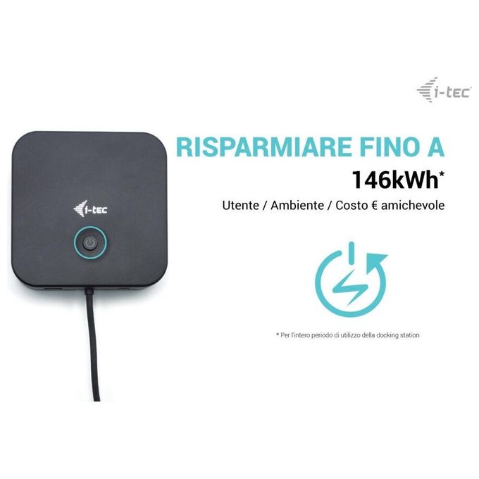 I-tec C31TRI4KDPDPRO100 Docking Station USB-C HDMI Dual DisplayPort Power Delivery 100W Adattatore Incluso colore Nero