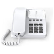 Gigaset DESK400 S30054-H6538-R102 Telefono Analogico da Tavolo o Parete 10 tasti rapida selezione diretta Mute colore Bianco