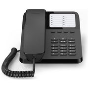 Gigaset S30054-H6538-R101 DESK 400 Telefono Fisso Analogico Da Tavolo e Parete 10 Tasti Rapidi Tono Impulso colore Nero