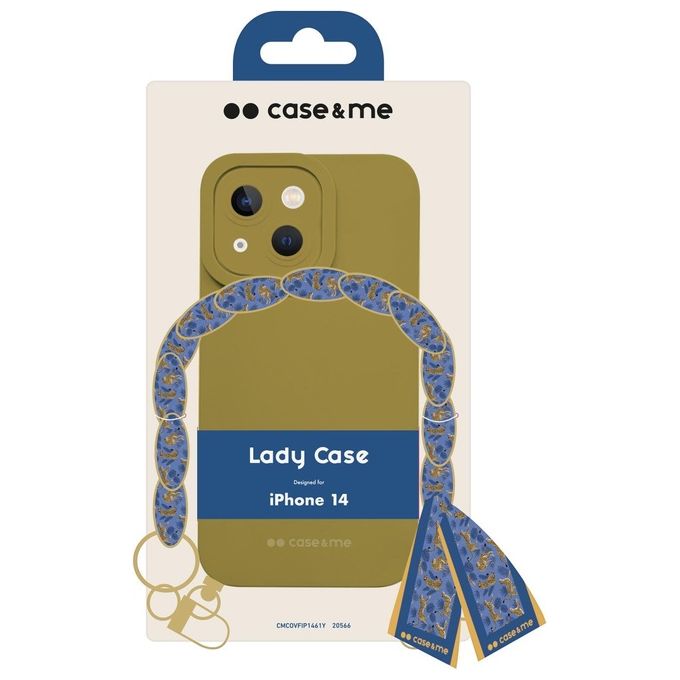 Sbs Lady Case con Catena da Polso e Foulard per iPhone 14 Giallo