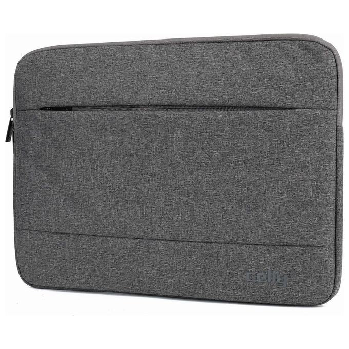 Celly NOMADSLEEVE15GR Custodia Porta PC Notebook fino a 16'' Antipolvere Antigraffio Resistente agli Spruzzi colore Grigio