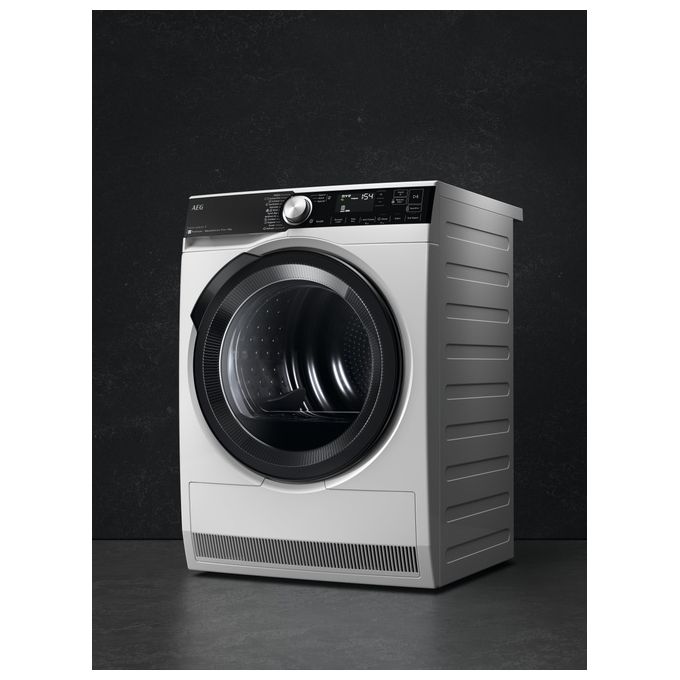 AEG TR9T94ABYS Serie 9000 Asciugatrice Pompa di Calore 9 Kg Classe C AbsoluteCare ProSteam 3D Scan Wi-Fi (85x59,6x63,8 cm) colore Bianco
