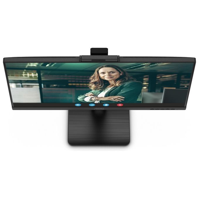 AOC 24P3QW Monitor PC 23.8'' Full HD IPS 1920x1080 100Hz 4ms USB Hub Webcam colore Nero