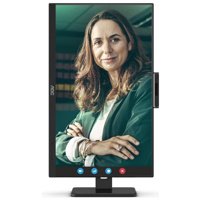 AOC Q27P3CW Pro-line Monitor PC 27'' Quad HD IPS LED 2560x1440 Webcam 5MP USB-C 65W Hub USB 3.2 colore Nero