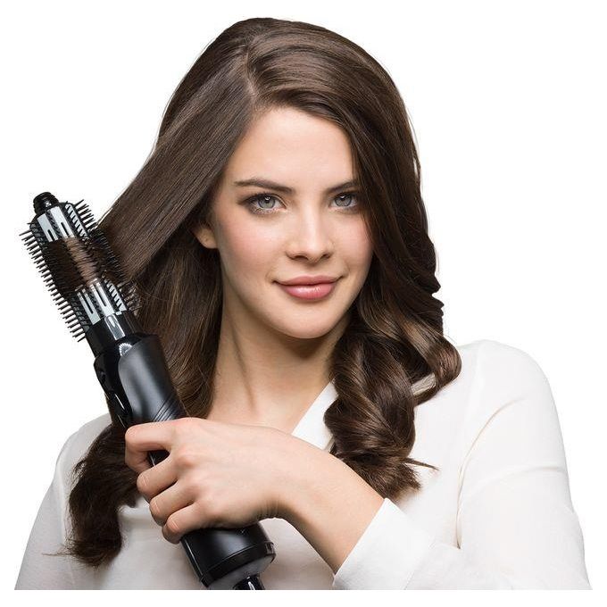 Braun AS720 Satin Hair 7 Spazzola ad Aria Calda 700W Tecnologia IONTEC Anti-Crespo 2 Livelli di Temperatura Cavo 2 m colore Nero