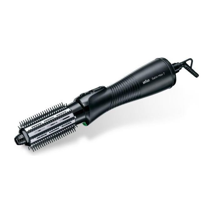 Braun AS720 Satin Hair 7 Spazzola ad Aria Calda 700W Tecnologia IONTEC Anti-Crespo 2 Livelli di Temperatura Cavo 2 m colore Nero