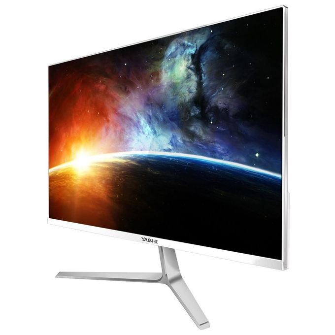 Yashi YZ2711 Pioneer Monitor PC 27'' IPS Full HD 1920x1080 75Hz 1ms USB-C HDMI VGA Altoparlanti colore Bianco