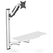 Digitus DA-90451 Supporto da Muro Postazione di Lavoro Monitor Tastiera Mouse VESA 75x75 100x100 fino a 32'' 8 Kg colore Nero