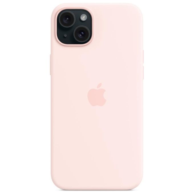 Apple MT143ZM-A Custodia MagSafe in Silicone per iPhone 15 Plus colore Rosa Confetto