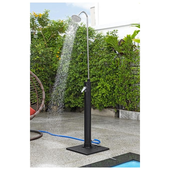 Bestway 58694 SolarFlow Doccia Solare da Giardino 8 litri 218 cm Base 50x50 cm colore Nero