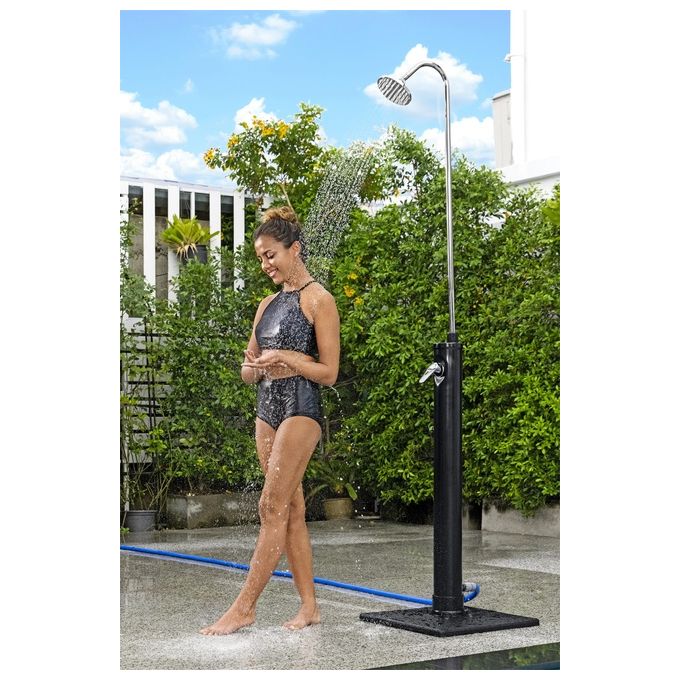 Bestway 58694 SolarFlow Doccia Solare da Giardino 8 litri 218 cm Base 50x50 cm colore Nero