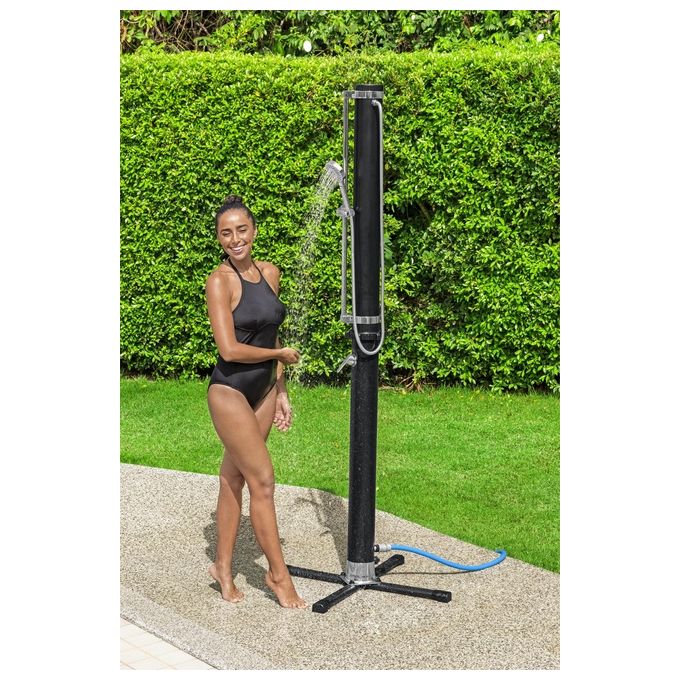 Bestway 58695 Solar Flow Doccia Esterna Solare 20 L 218 cm PVC Acciaio Inox colore Nero