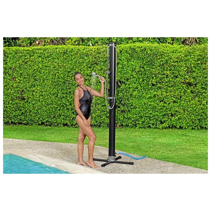 Bestway 58695 Solar Flow Doccia Esterna Solare 20 L 218 cm PVC Acciaio Inox colore Nero