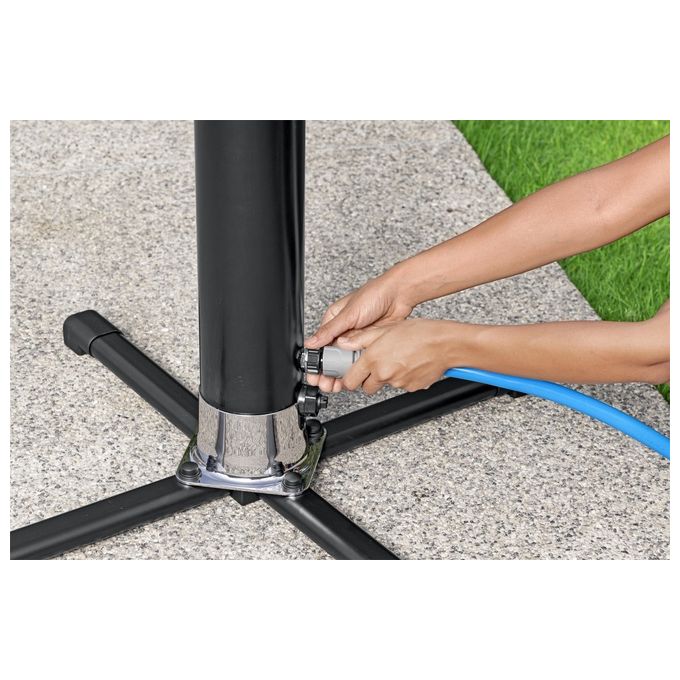 Bestway 58695 Solar Flow Doccia Esterna Solare 20 L 218 cm PVC Acciaio Inox colore Nero
