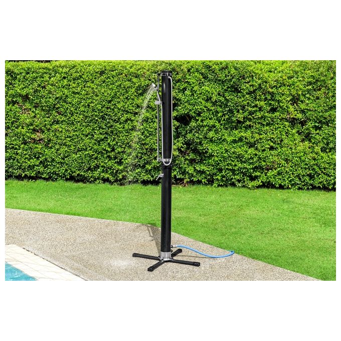 Bestway 58695 Solar Flow Doccia Esterna Solare 20 L 218 cm PVC Acciaio Inox colore Nero